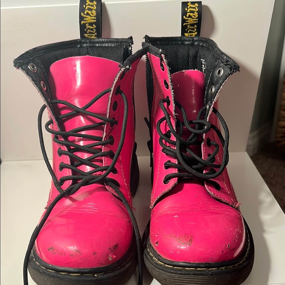 Dr. Martens Hot Pink Combat Boots